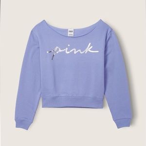 Pink fleece sweatshirt
